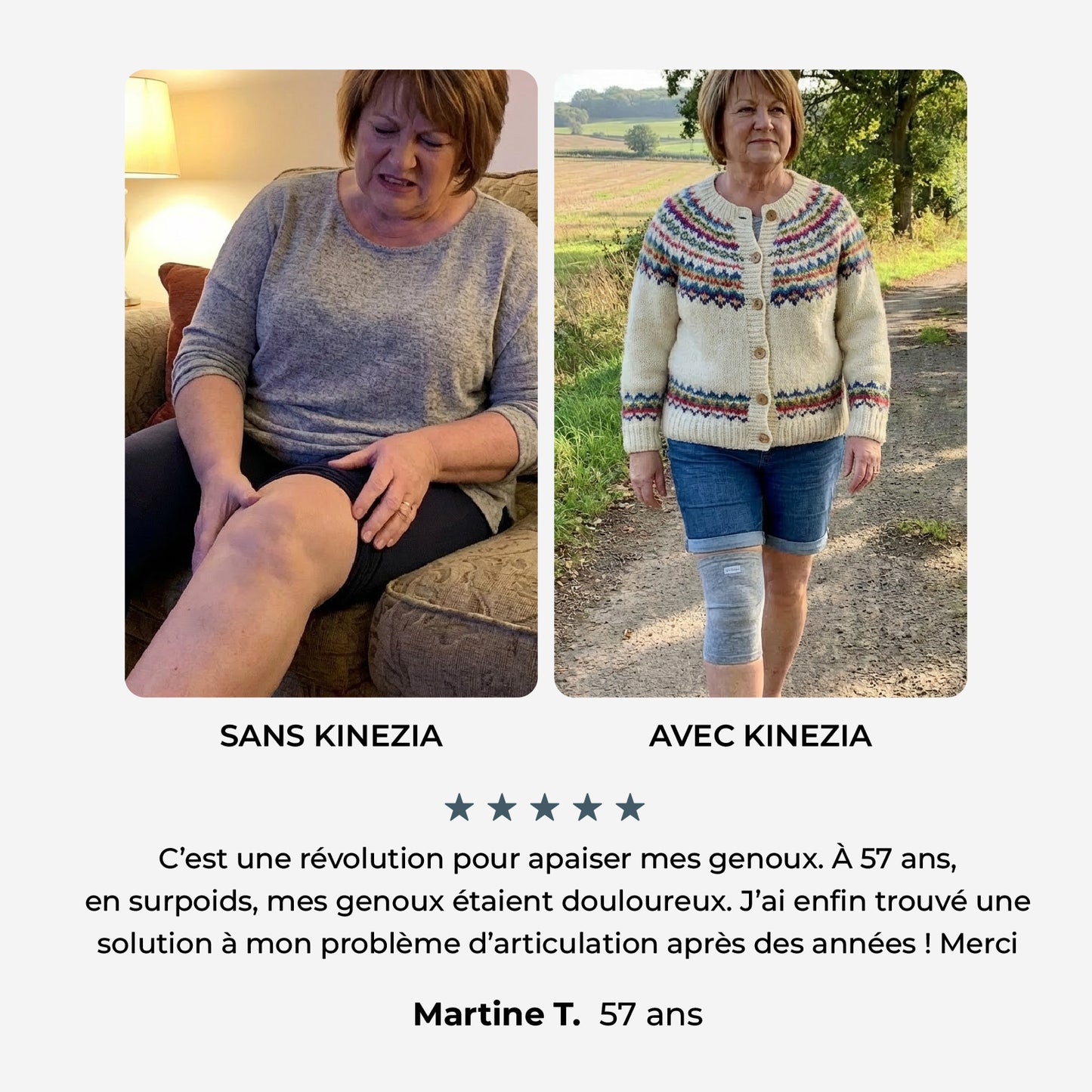 Genouillère Confort - Soutien doux au quotidien