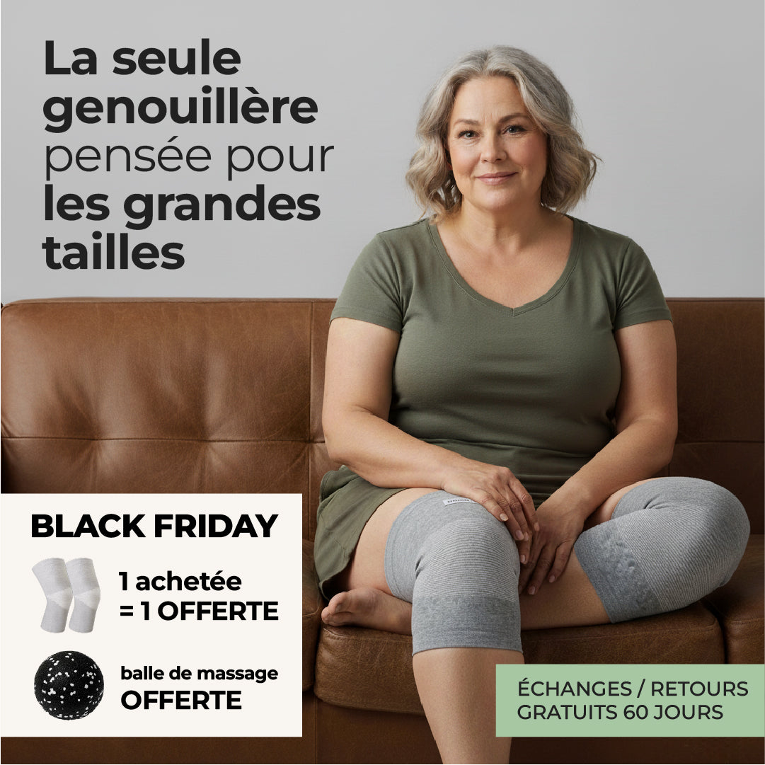 Genouillère Confort Bambou – Grandes Tailles (XL à 4XL)