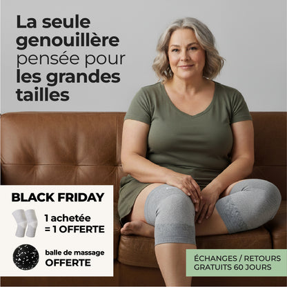 Genouillère Confort Bambou – Grandes Tailles (XL à 4XL)