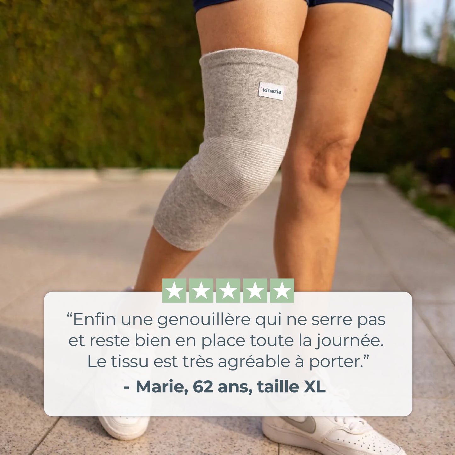 Genouillère Confort Bambou – Grandes Tailles (XL à 4XL)