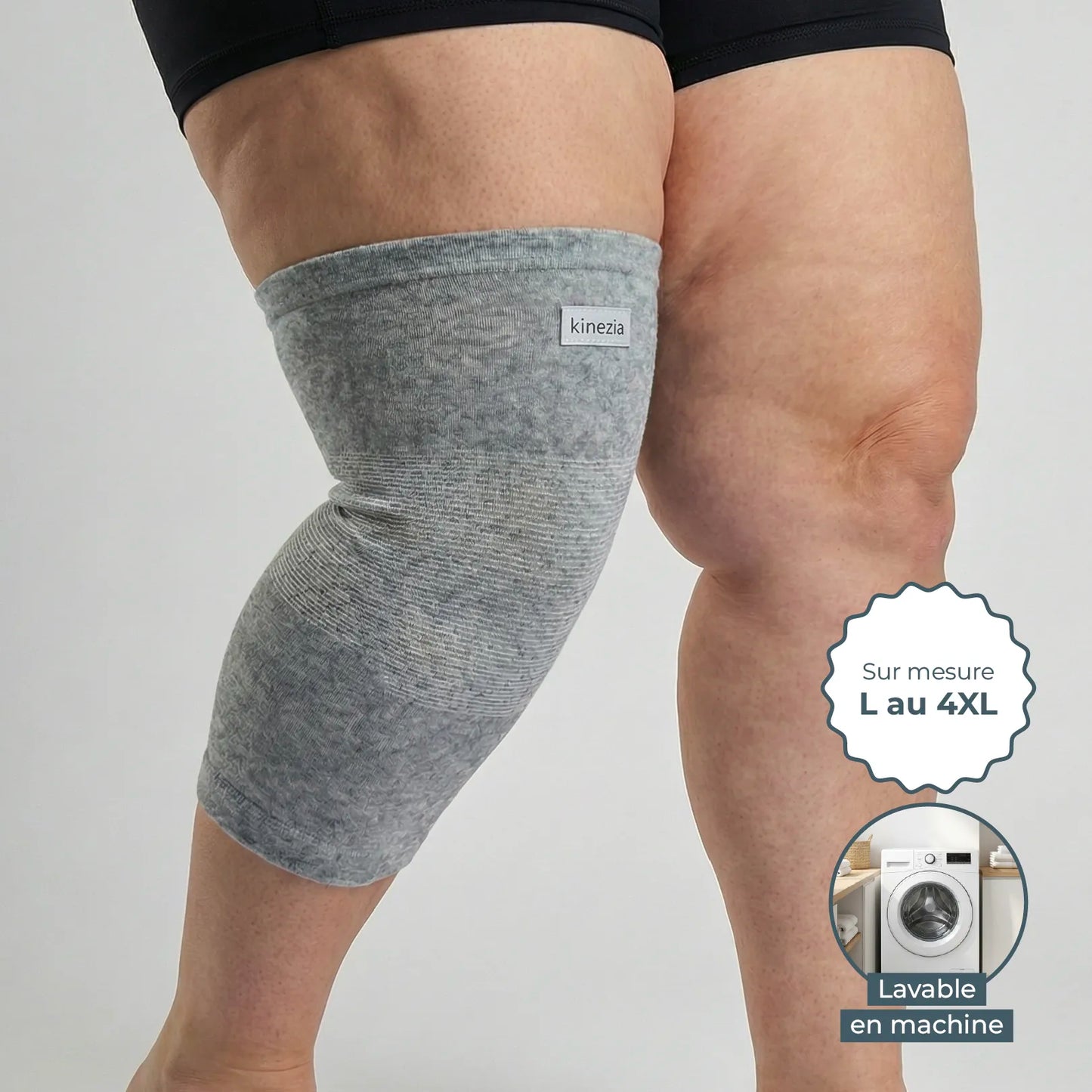 Genouillère Grandes Tailles - Confort & Maintien Sans Comprimer