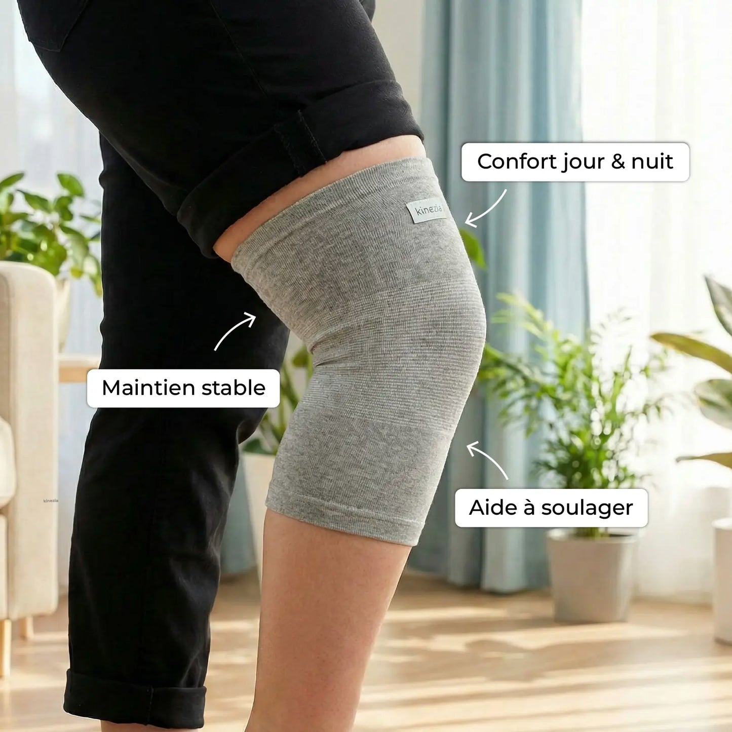 Genouillère Grandes Tailles - Confort & Maintien Sans Comprimer
