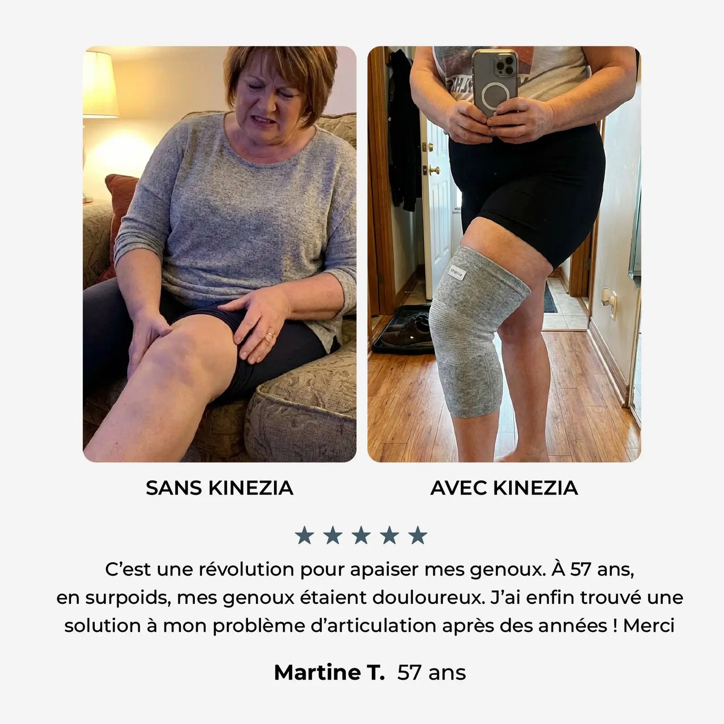 Genouillère Grandes Tailles - Confort & Maintien Sans Comprimer
