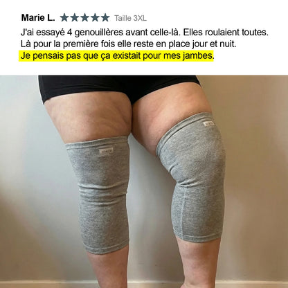 La genouillère qui respecte enfin votre corps - Soulage sans rouler, serrer ni marquer la peau